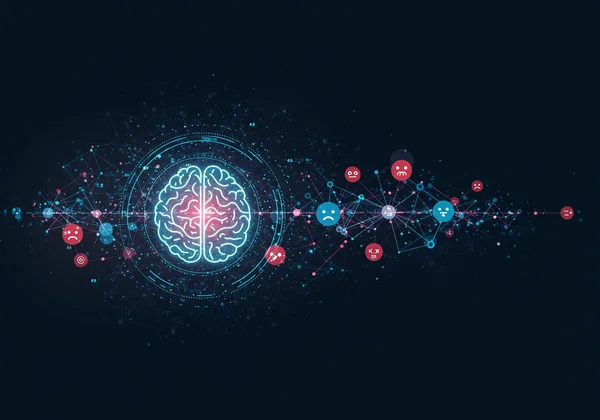 AI analyzing dynamic data points for personalized insights.