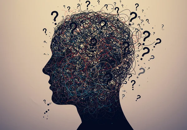 Person with thoughts of worry, representing emotional anxiety.