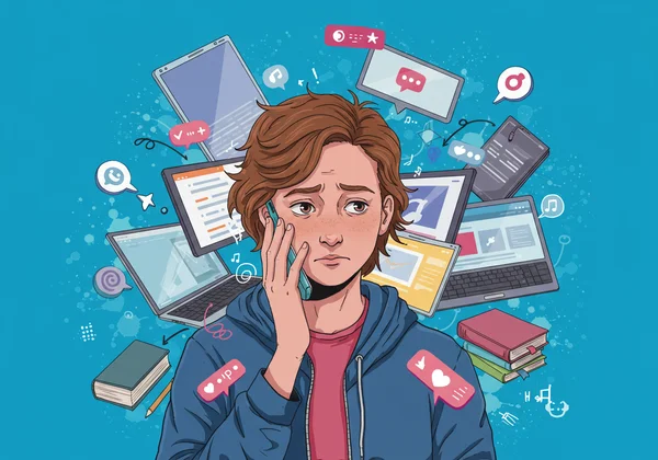 Remaja tertekan dengan kerja sekolah dan tekanan media sosial