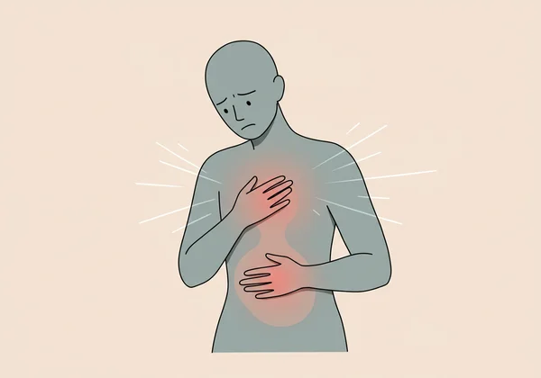 Individu mengalami gejala kebimbangan fizikal dan emosi yang biasa