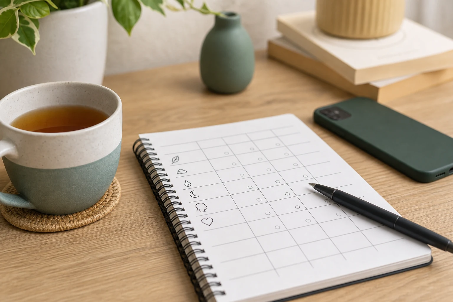 Symptom notes and support plan